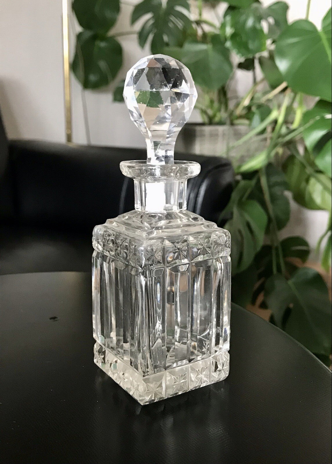 Antik Baccarat? SEHR EDEL 1 Flakon kleine Karaffe Bleikristall Schliff