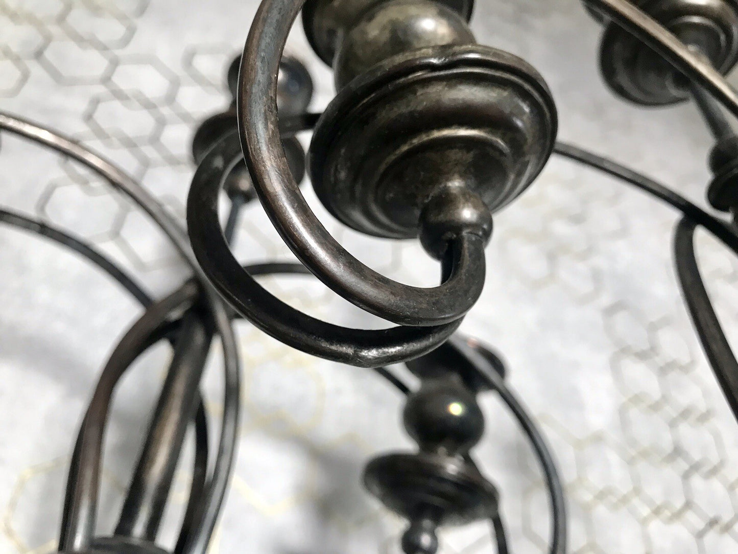 Antik 2 Jugendstil ehemals versilbert Kandelaber Kerzenständer Leuchter ~1890