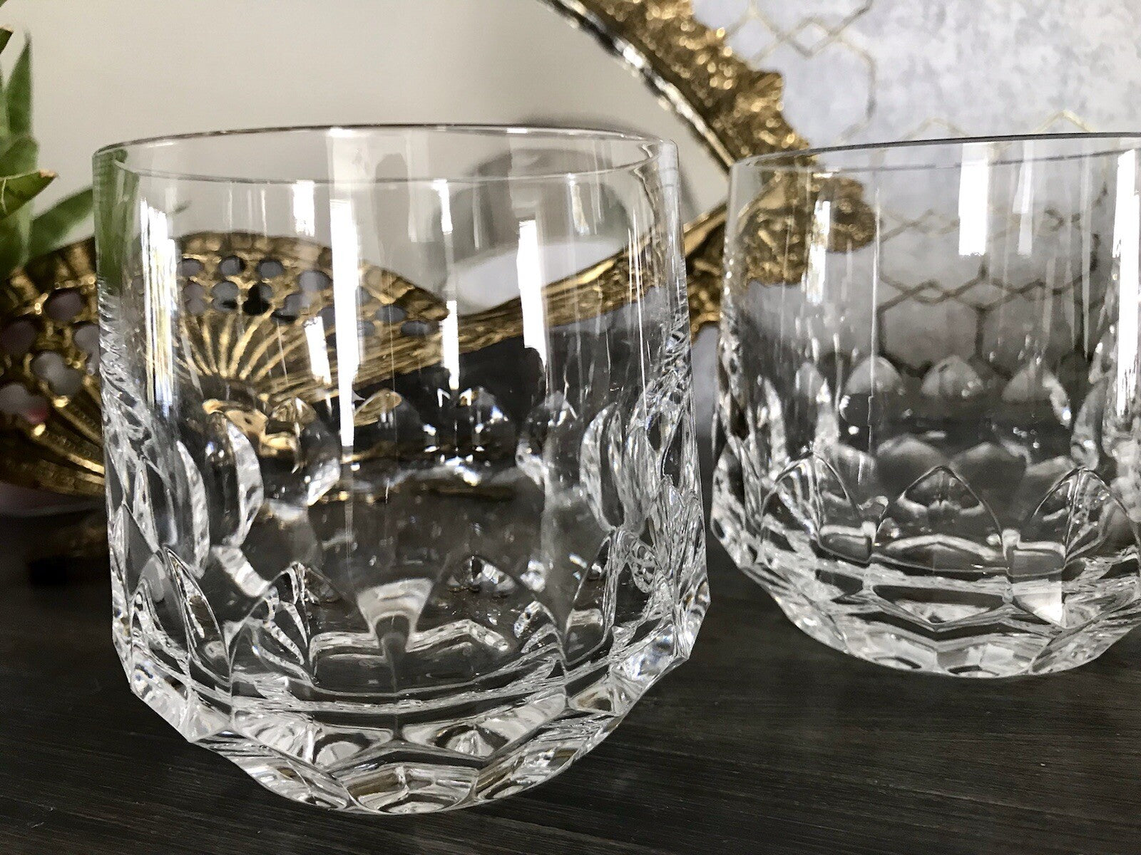 Vintage Edel 3x Whisky Gläser Kristallglas Peill & Putzler Bleikristall
