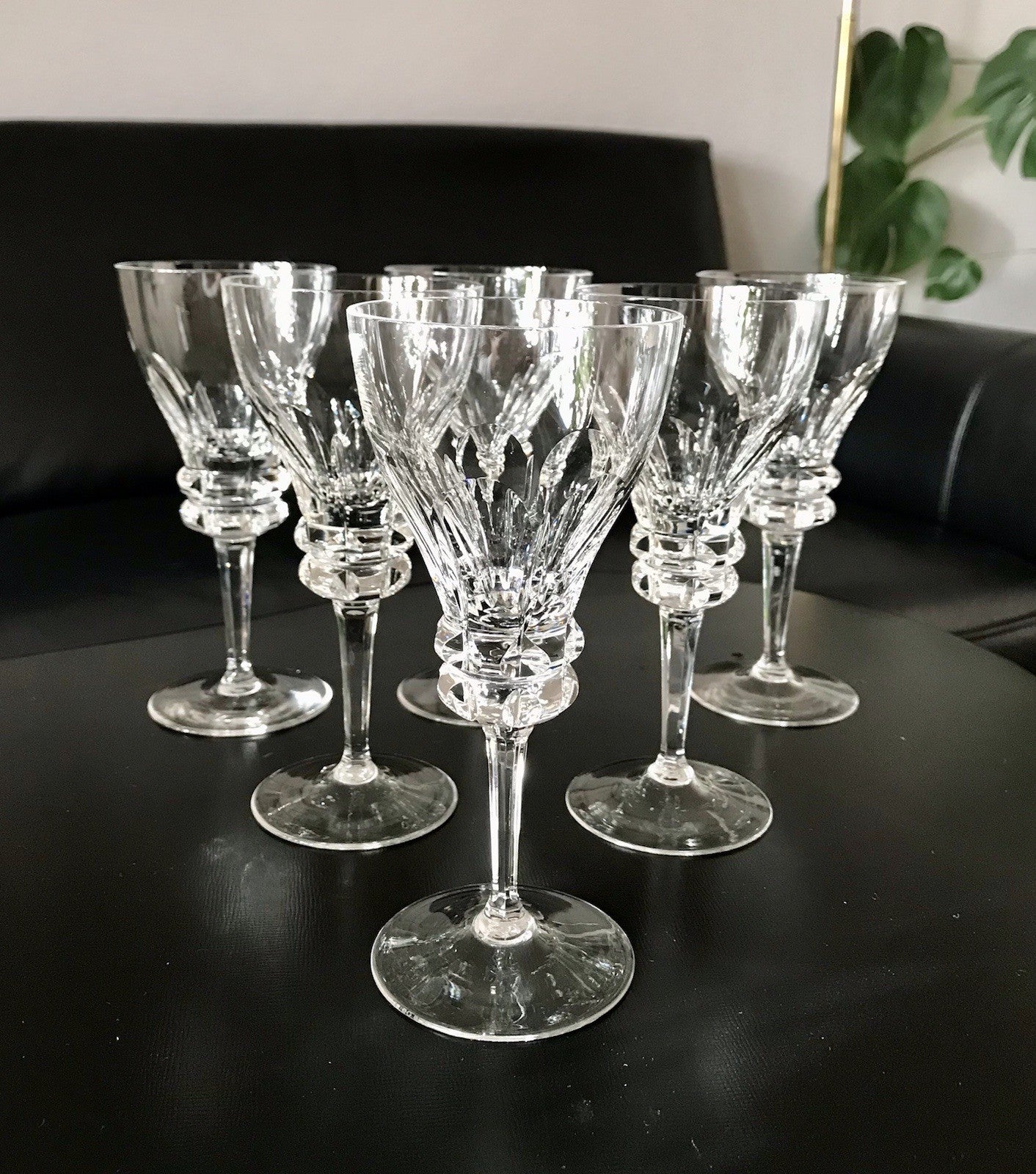 Vintage Set á 6St. & Set à5 St. EDEL Weingläser Gläser Kristallglas Bleikristall