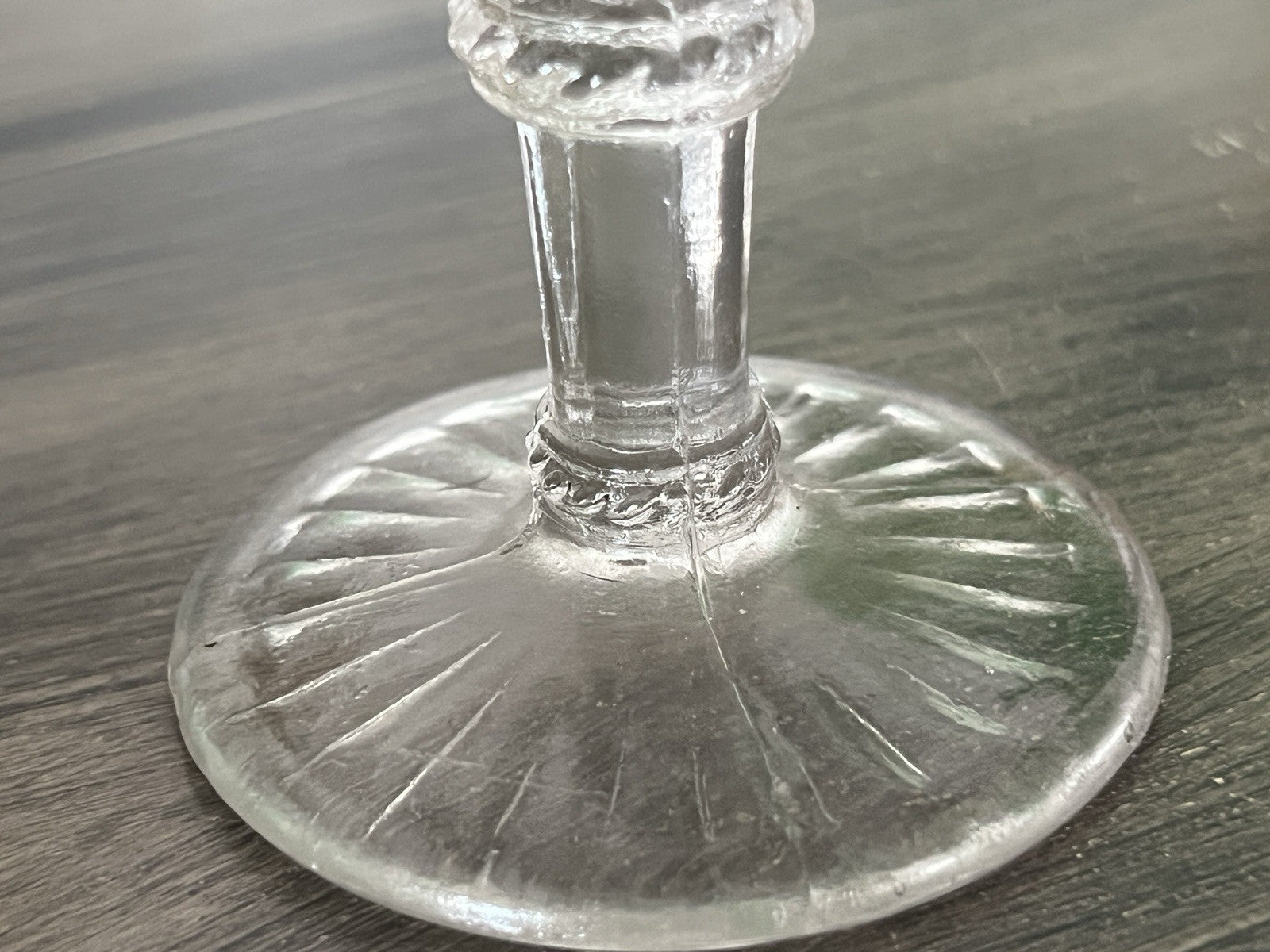 Antik Jugendstil Pressglas Glas Fußschale Schale Zuckerschale