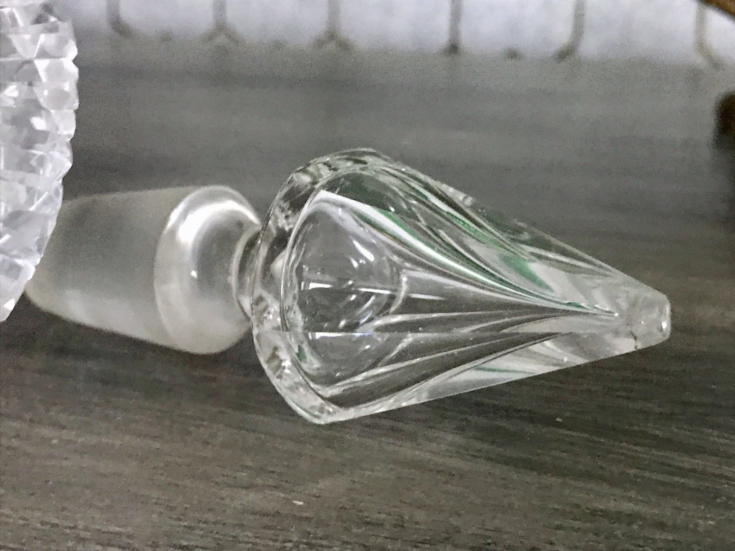 Antik Baccarat? Glaskaraffe Karaffe Kristallglas wundervoll Bleikristall Edel