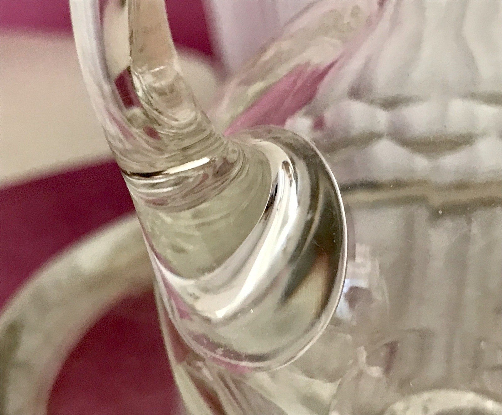 Antik 2x Kristallglas Essig&Öl Karaffe Glas Schliff Oliven Stopfen