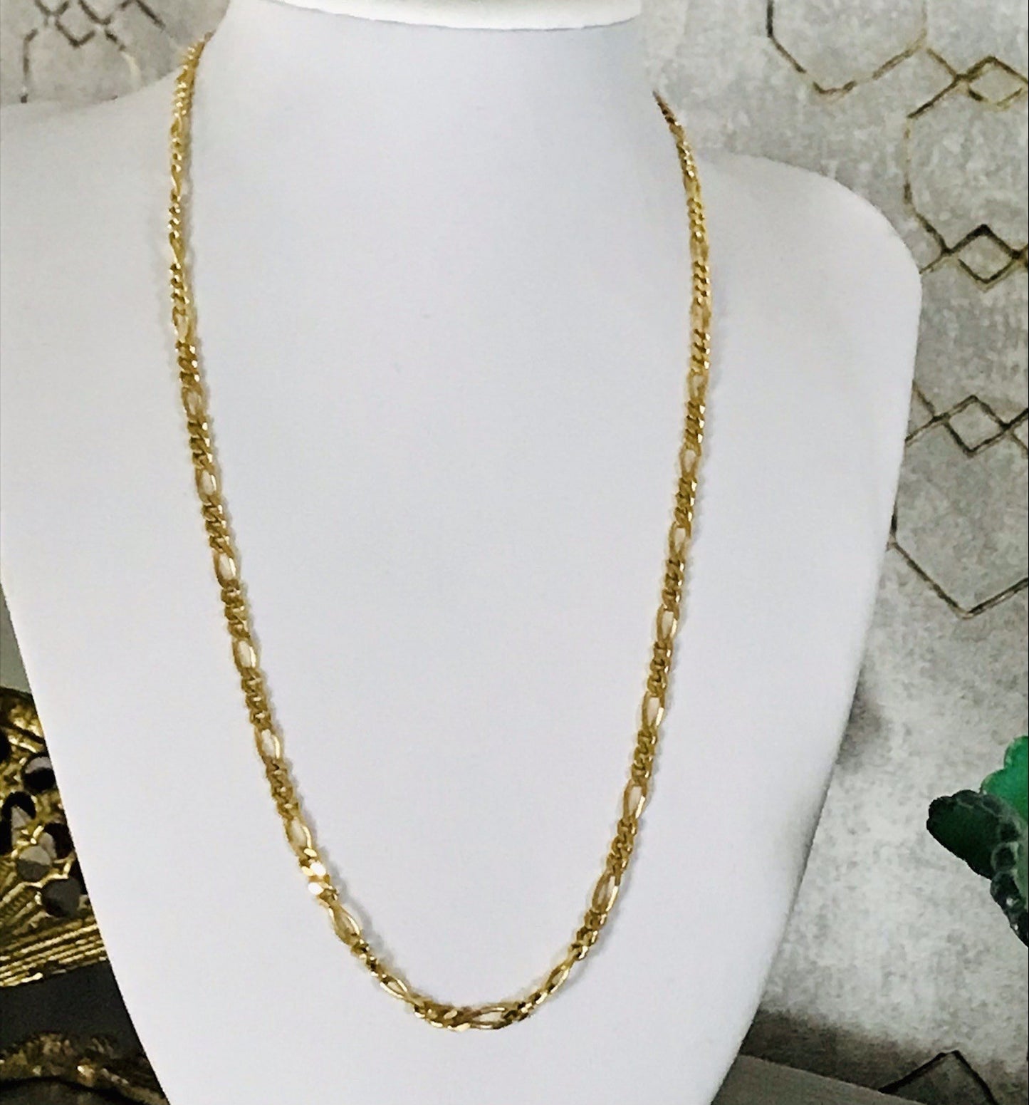 Vintage Halskette Amerik. Doublè gold SCHÖN Unisex