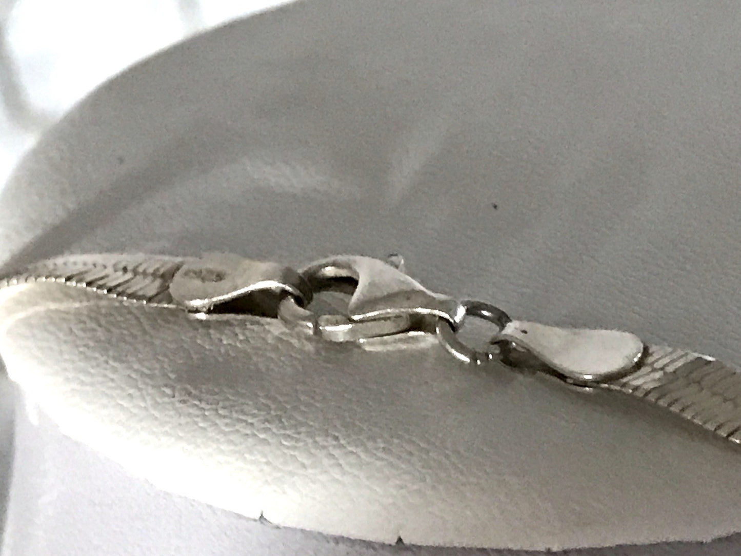 Vintage Modern 925 Silber Schmuck Set Collier Halskette & Armband Zeitlos