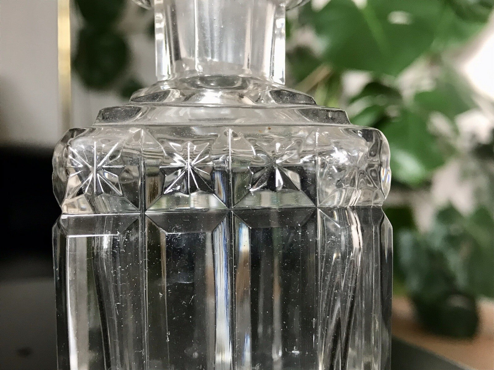 Antik Baccarat? SEHR EDEL 1 Flakon kleine Karaffe Bleikristall Schliff