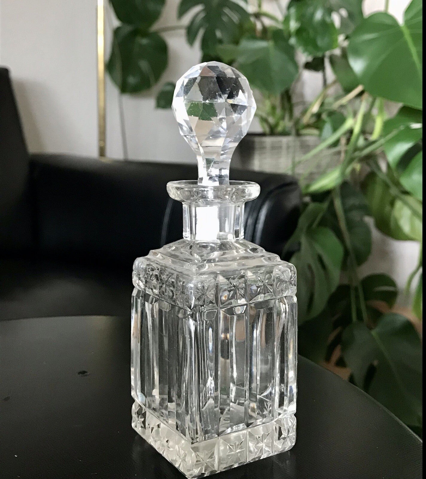 Antik Baccarat? SEHR EDEL 1 Flakon kleine Karaffe Bleikristall Schliff