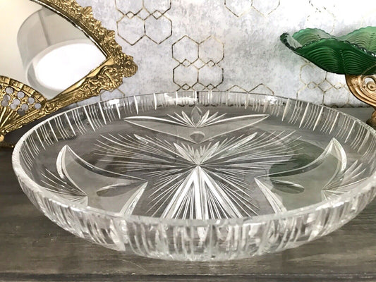 Vintage Bleikristall Schale Glasschale Kristallglas Glas Schliff EDEL wundervoll