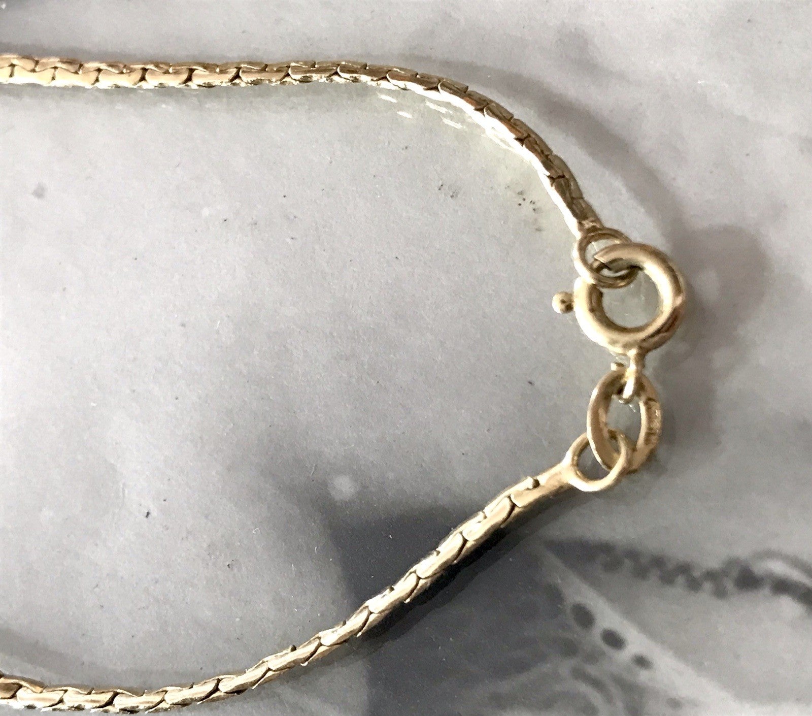 Vintage Amerik. Doublè vergoldet Schmuck Kette Halskette Collier Perle