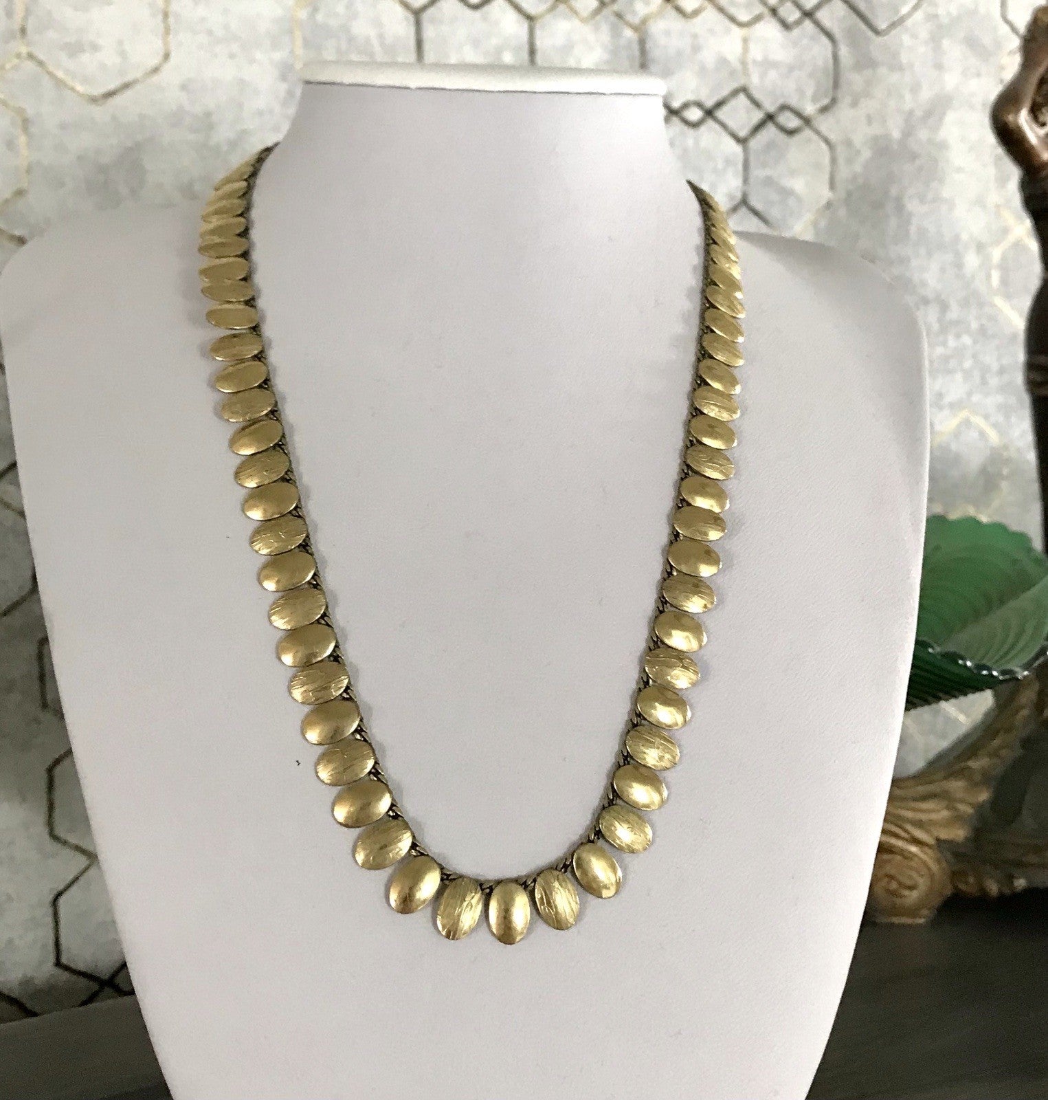 Vintage 60er Collier Halskette Amerik. Doublè gold SCHÖN