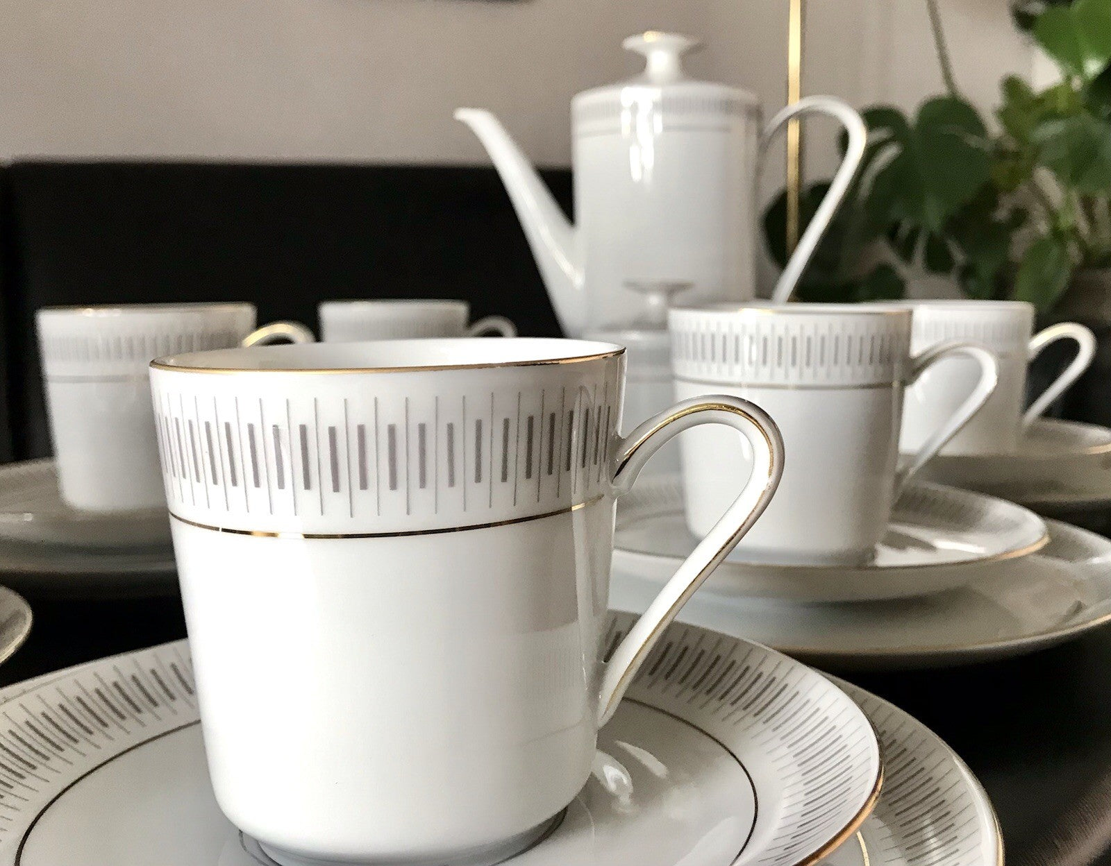 Vintage 60er Porzellan Eschenbach Kaffeeservice  11 Personen +