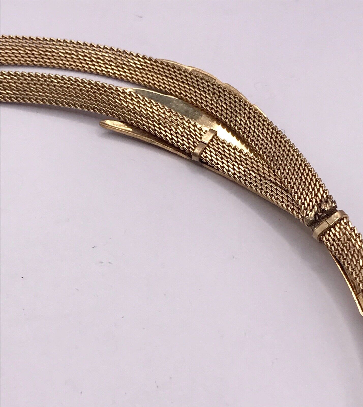 Vintage 50er 60er Collier Halskette Amerik. Doublè gold Choker Statement SCHÖN!