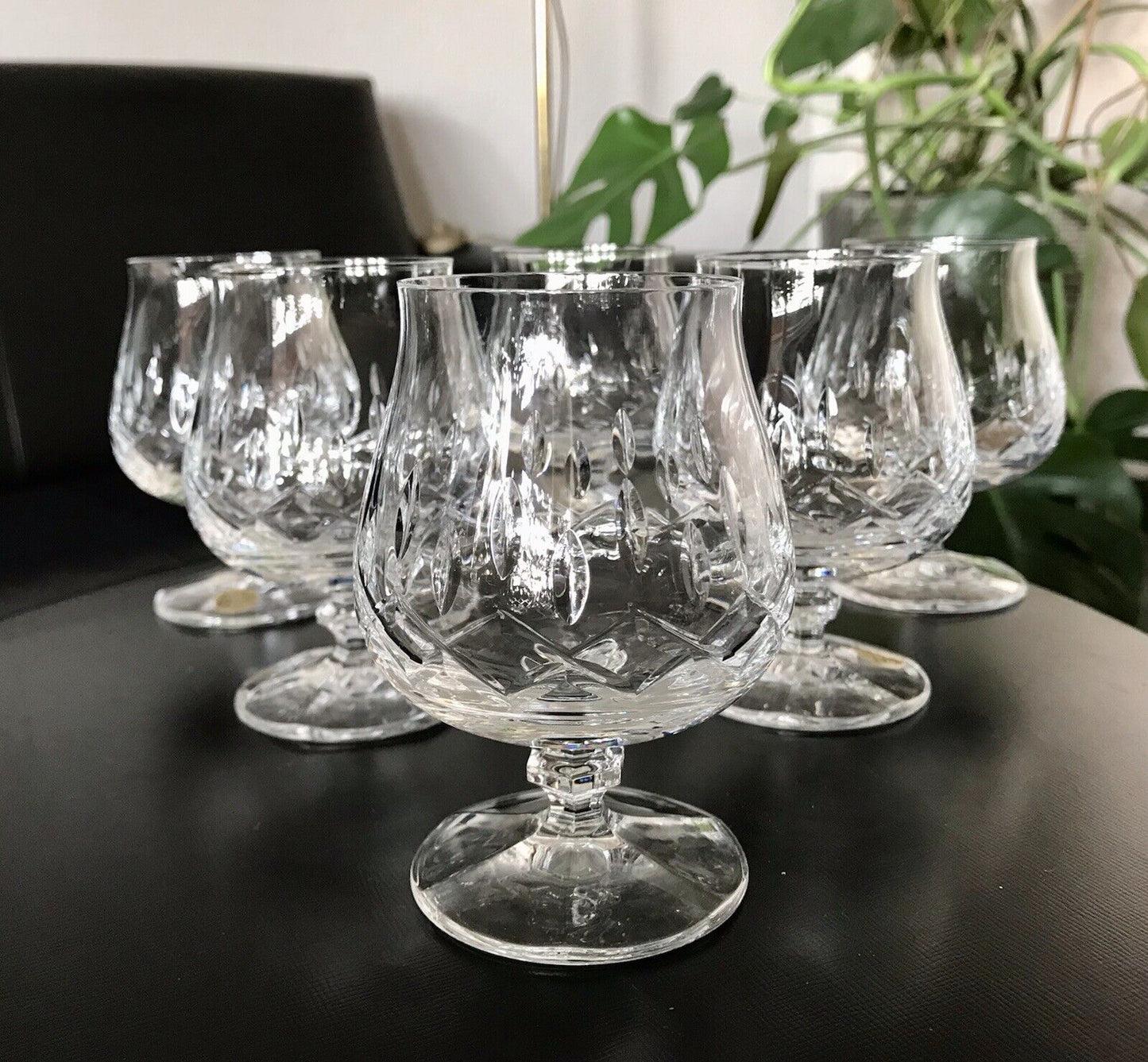 Vintage Edel 6 +2 Cognacschwenker Cognac Gläser Kristallglas geschliffen Zwiesel