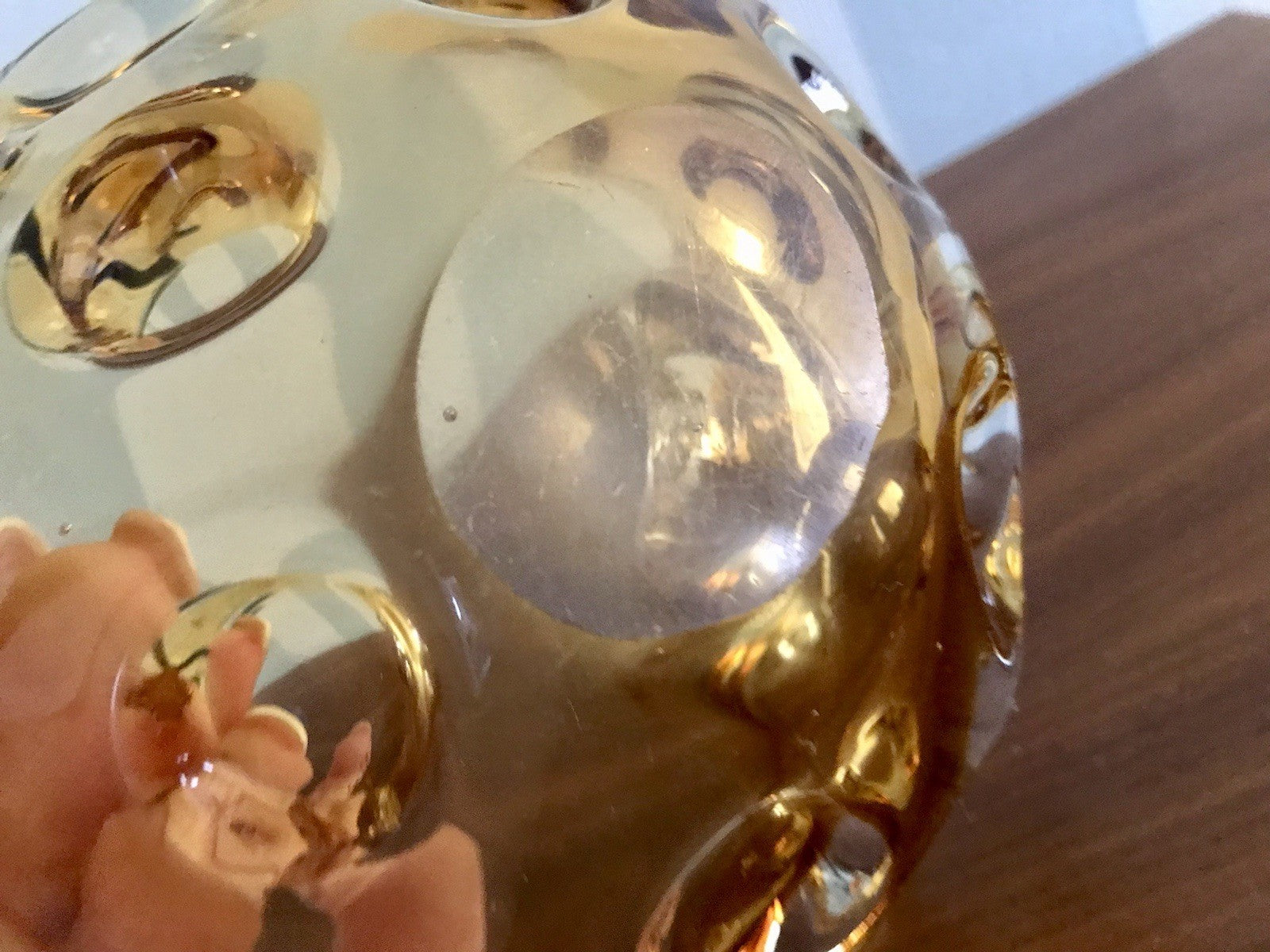 Murano 60er 70er Jahre Nieren Aschenbecher Schale Glas gelb Dubben So Schön!