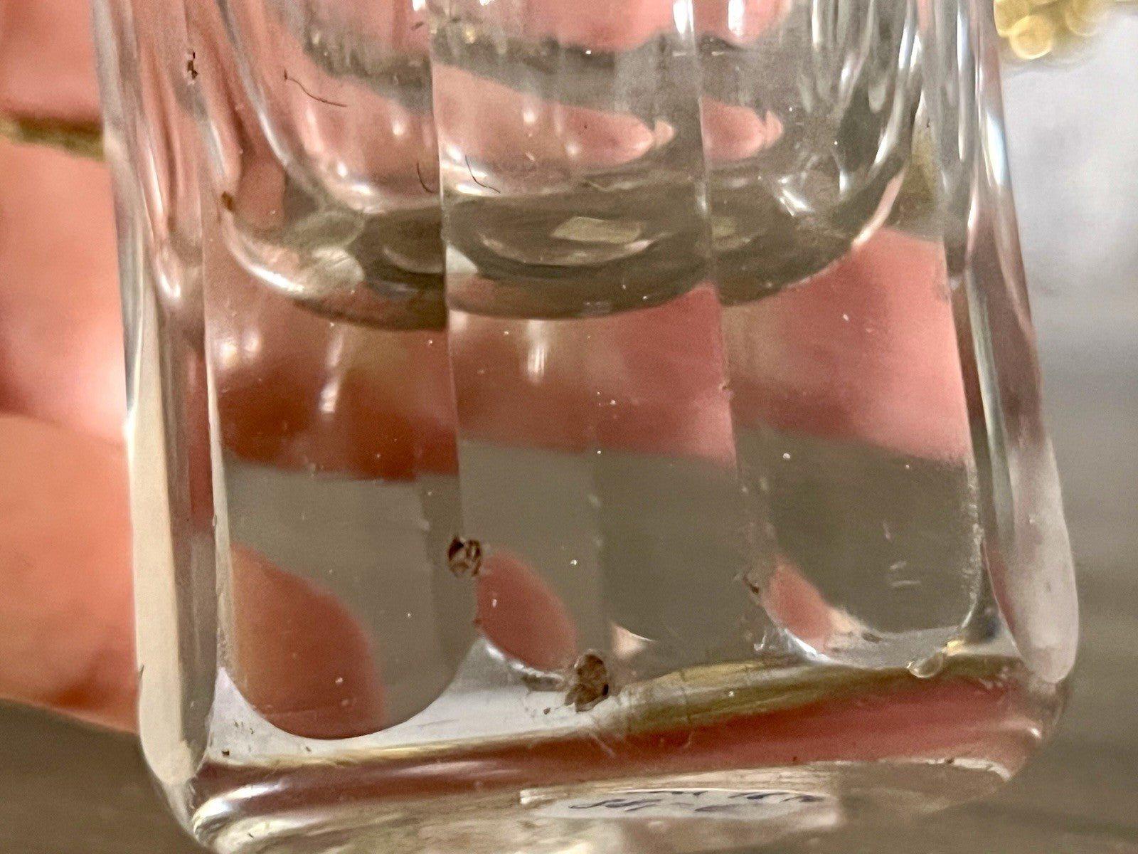 Antik ~1870 2 hohe Becher Gläser Glas Schälschliff  Oliven Eichstrich Dubben?