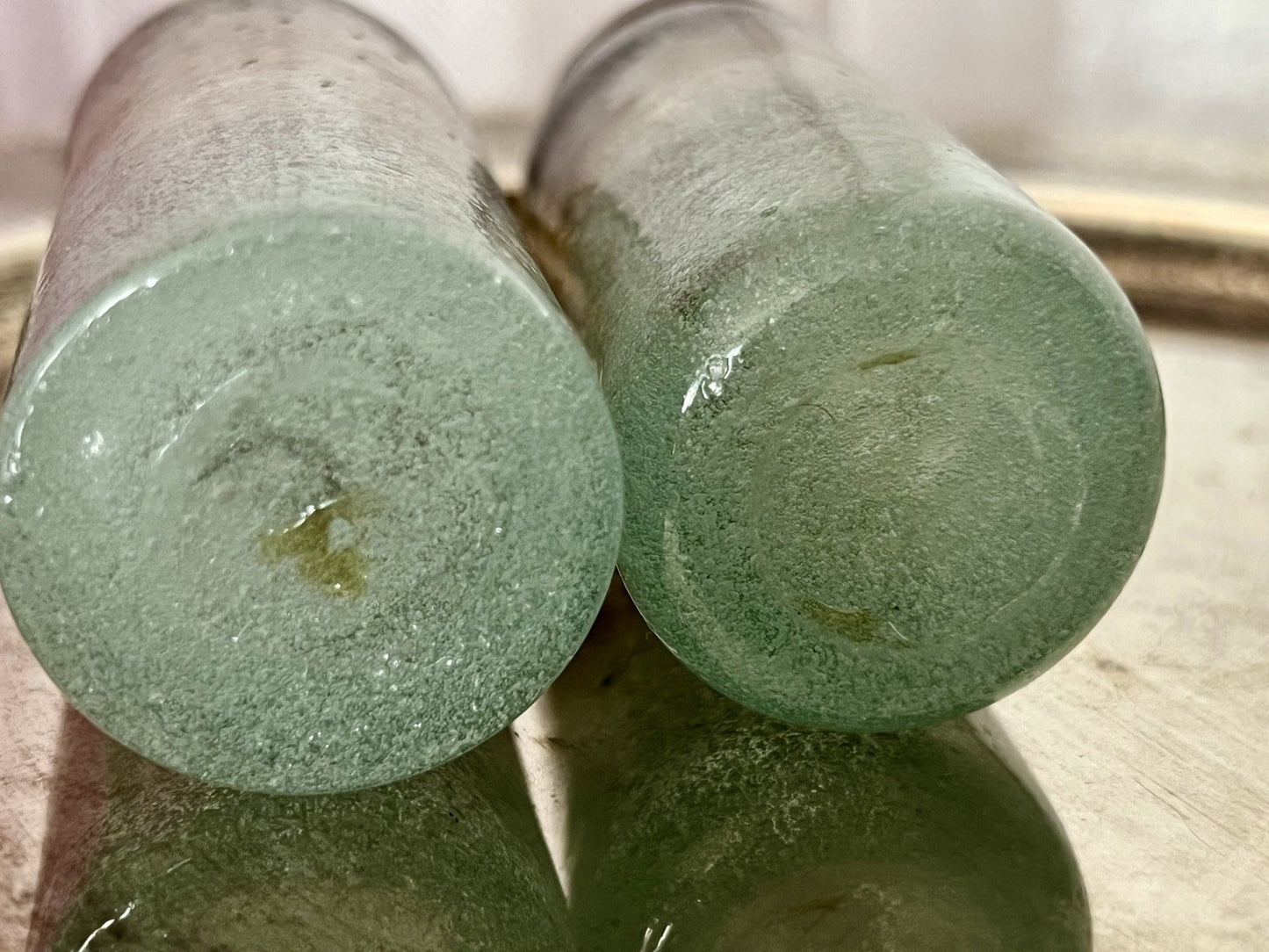 Antik 2 Schnaps Becher Glasvasen Glas Murano Pulegoso Napoleone Martinuzzi