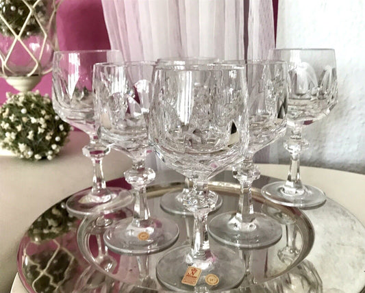 Vintage SEHR EDEL 6 Weingläser Gläser  Kristallglas Nachtmann Alexandra
