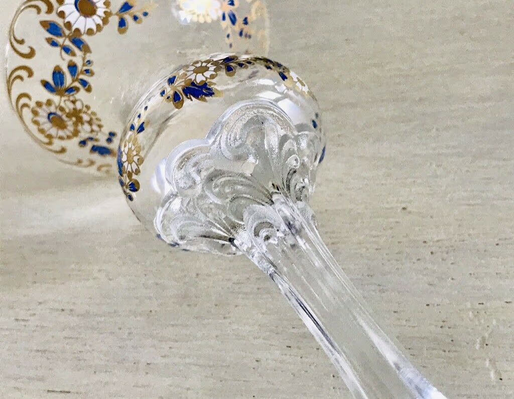 Glas Kerzenständer  Kerzenleuchter Rosenthal Classic Rose