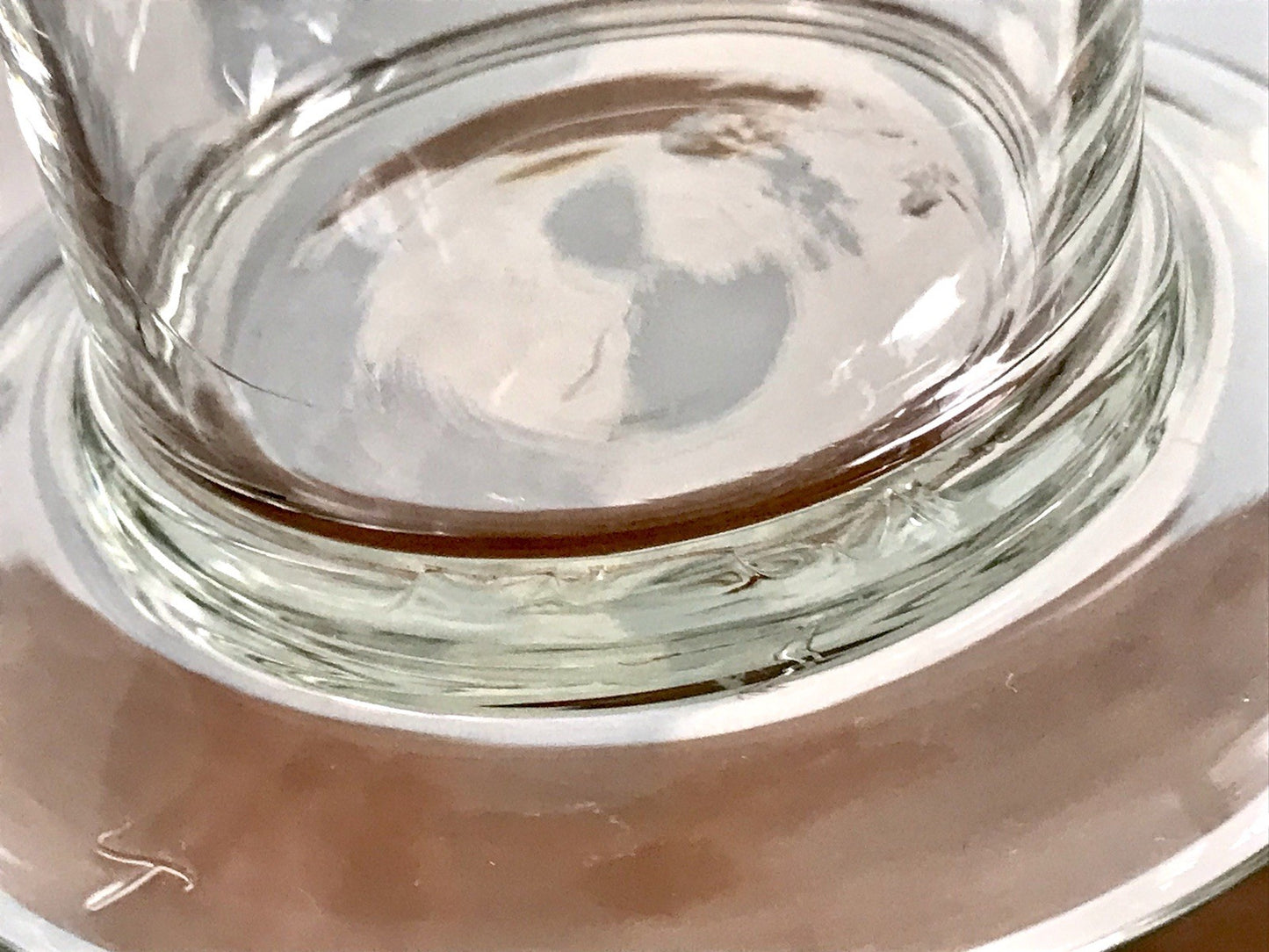 Antik seltene Art Déco Glasdose Deckeldose Dose Gefäß Glas
