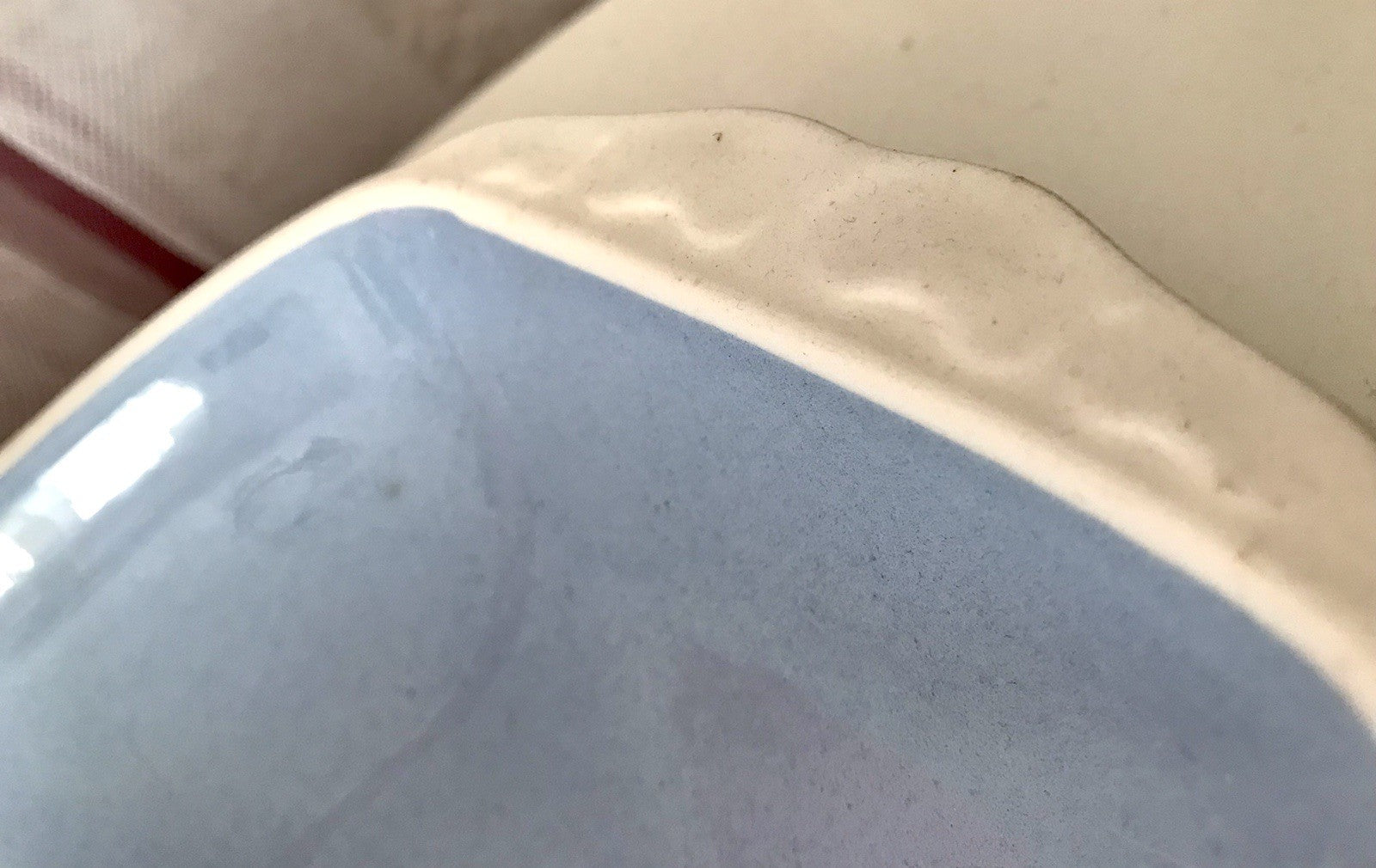 Villeroy&Boch Antik Art Déco Keramik Schale blau naturweiß Mettlach
