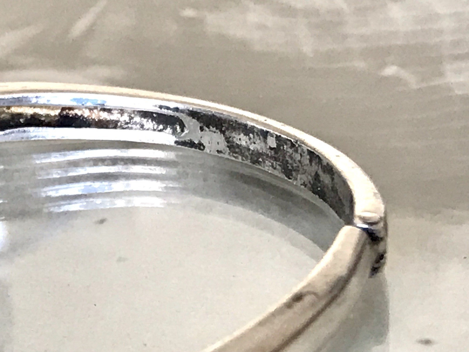 Antik alt Silber Armreif Reif Armband Armspange Granate & Perle so schön!