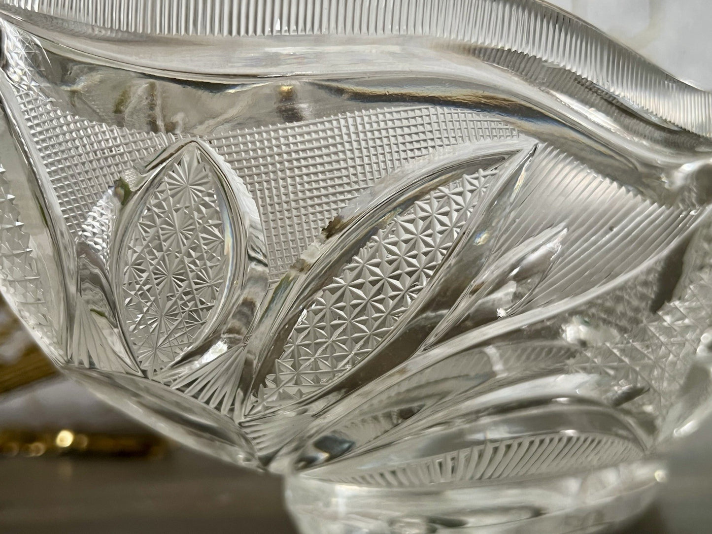 Vintage Sehr EDEL Bleikristall Schale Glasschale Jardiniere Kristallglas Glas