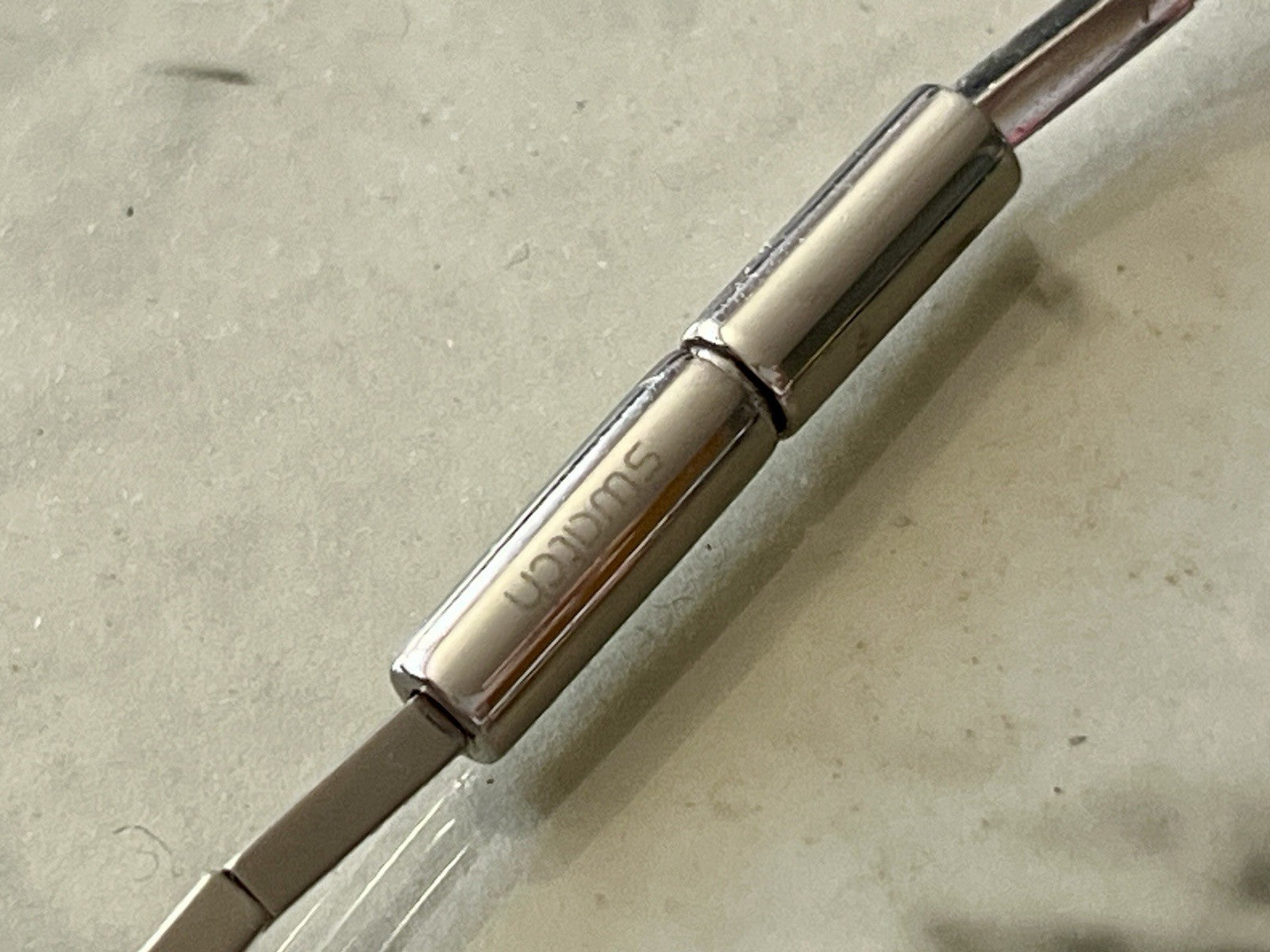 Swatch Bijoux Pila Halskette Damen Mädchen Edelstahl bunte Polymer Perlen Kette