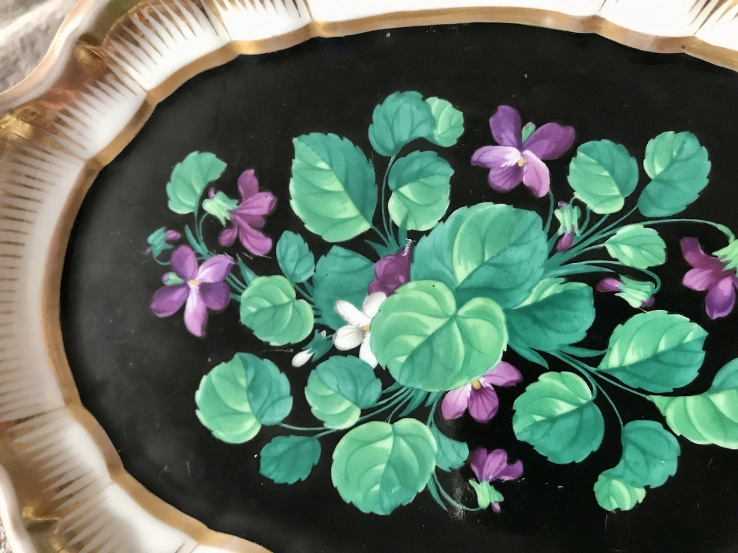 Antik Moabit Friedrich A. Schumann Porzellan Schale Zierschale ~1840 Biedermeier