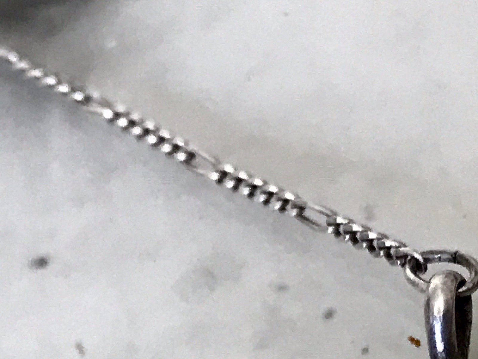 Antik alt 925 Sterling Silber Collier Halskette Türkis