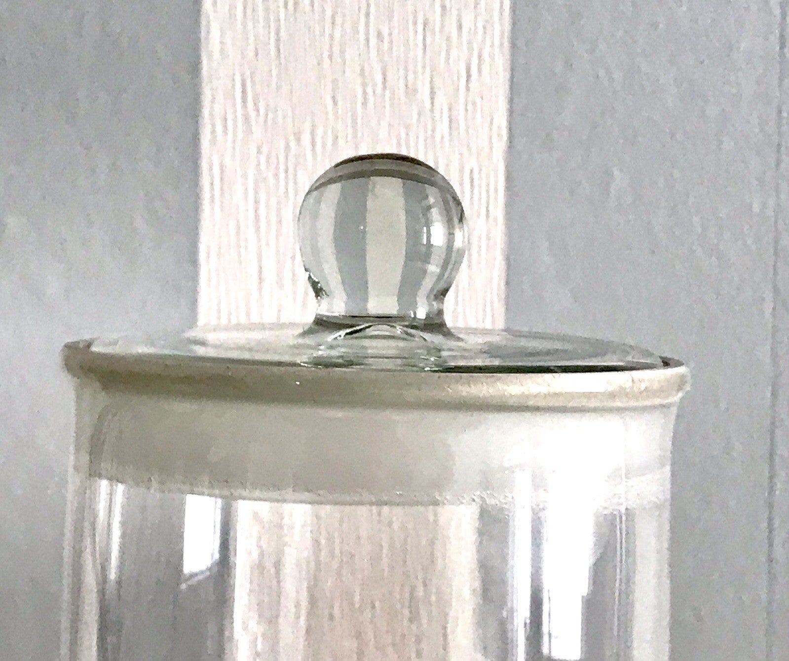Antik seltene Art Déco Glasdose Deckeldose Dose Gefäß Glas