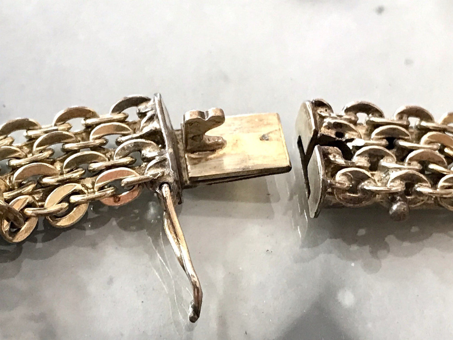 Vintage Teppicharmband Armband vergoldet Amerik. Doublè FBM