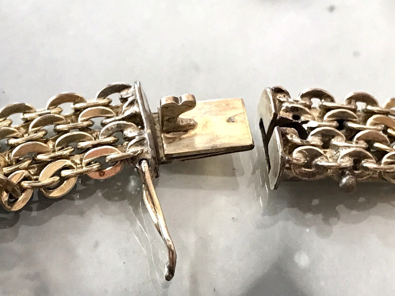 Vintage Teppicharmband Armband vergoldet Amerik. Doublè FBM