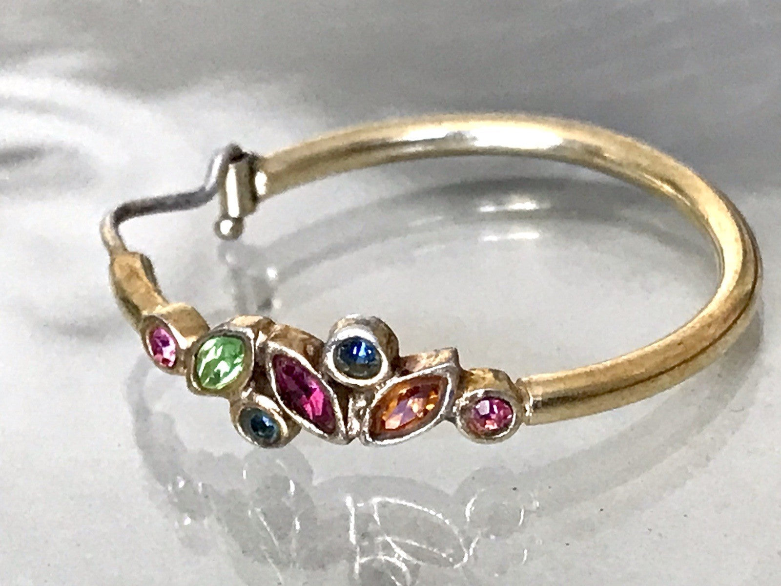 Creole Ohrringe Ohrstecker DAMEN Silber vergoldet gold Vintage Stil Edelsteine?