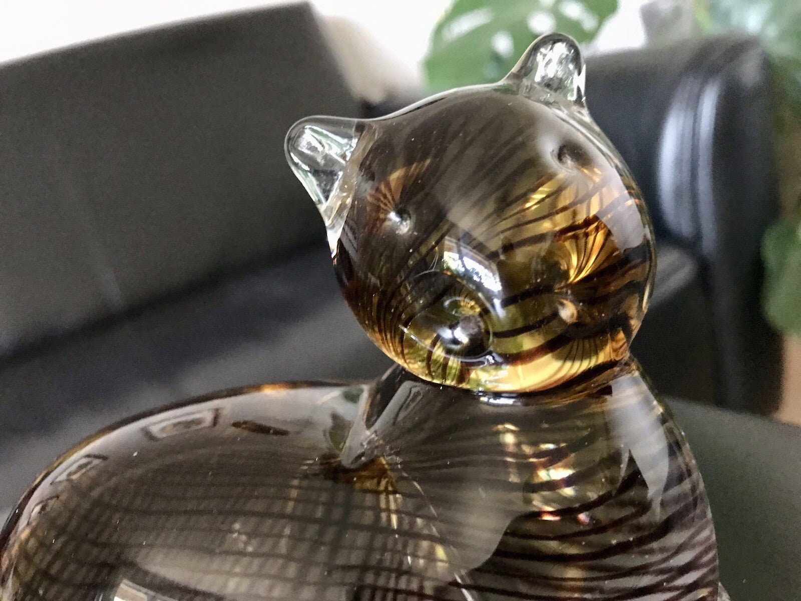Vintage Murano? 60er Katze Figur Skulptur Briefbeschwerer Glas mundgeblasen