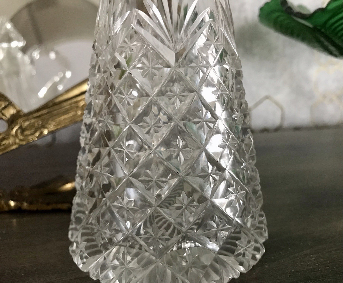 Antik Baccarat? Glaskaraffe Karaffe Kristallglas wundervoll Bleikristall Edel