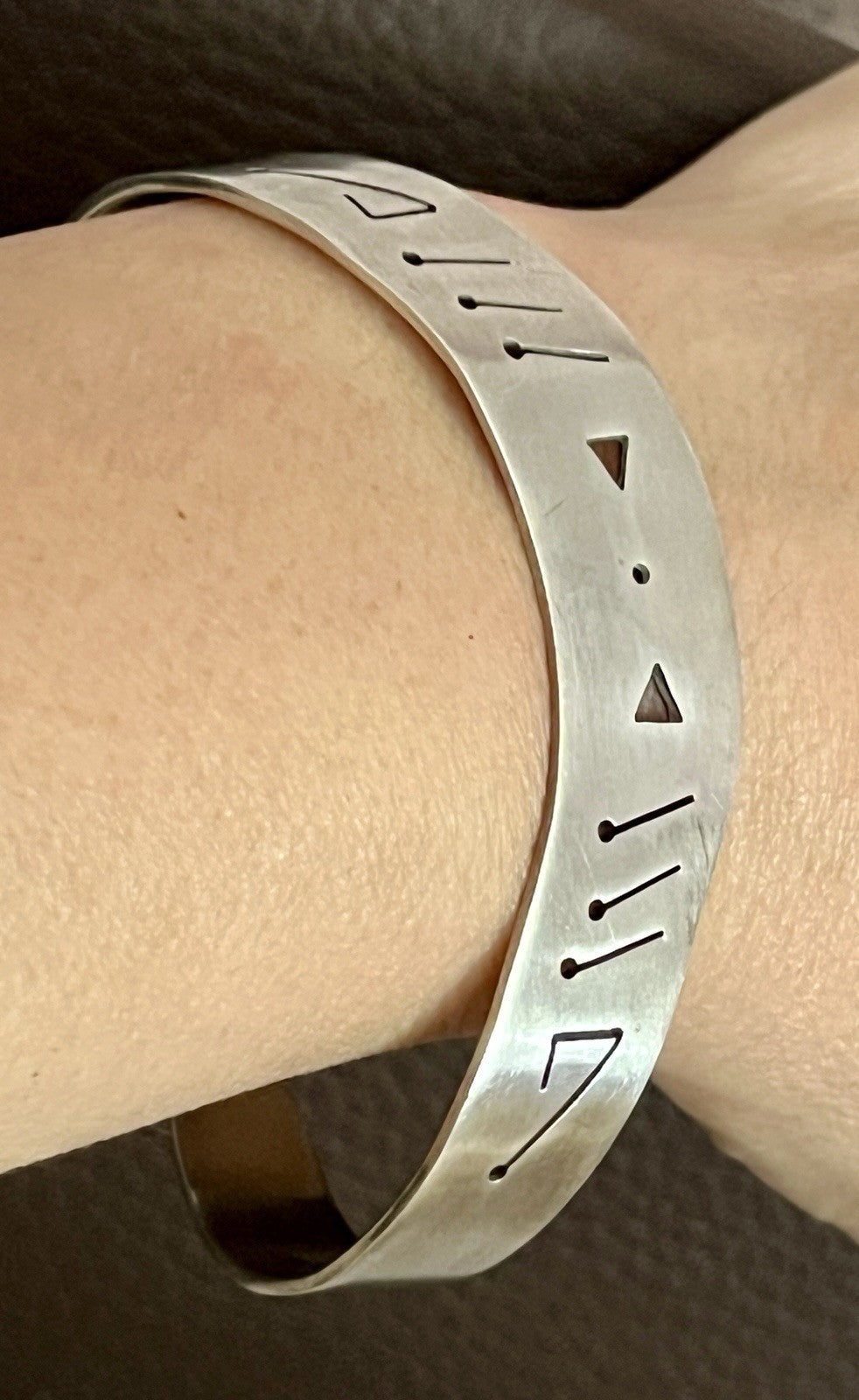 Alt Vintage Armband Armreif Armspange 925 Silber Unisex Damen Herren