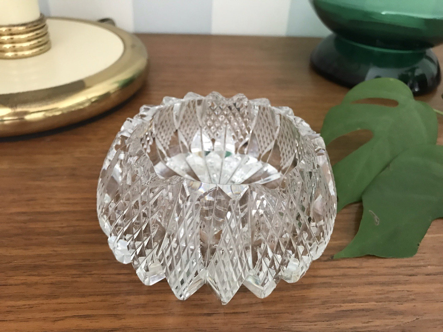 Alt antik? Aschenbecher Designer  Ascher Kristallglas EDEL Schliff Schnitt