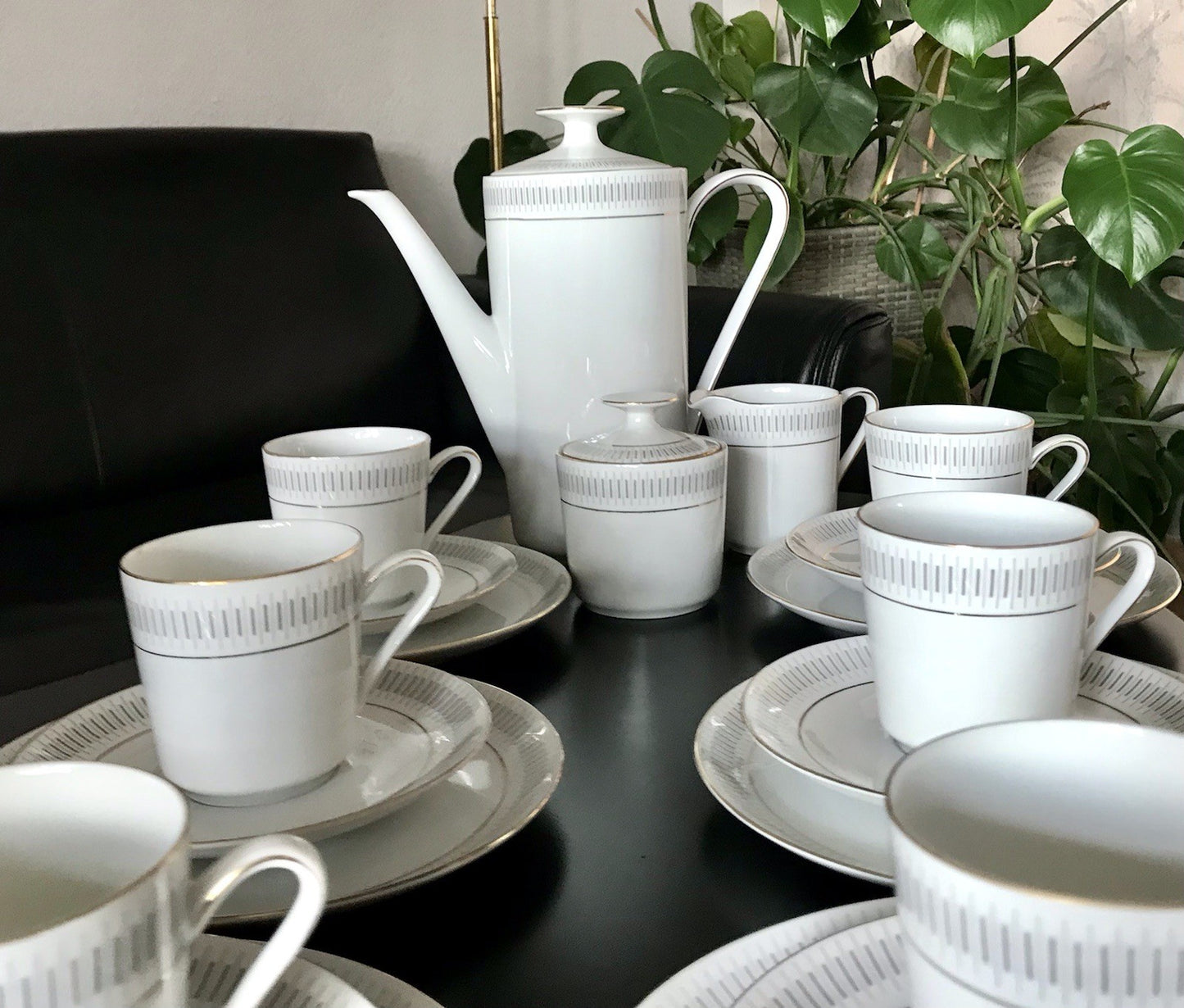 Vintage 60er Porzellan Eschenbach Kaffeeservice  11 Personen +