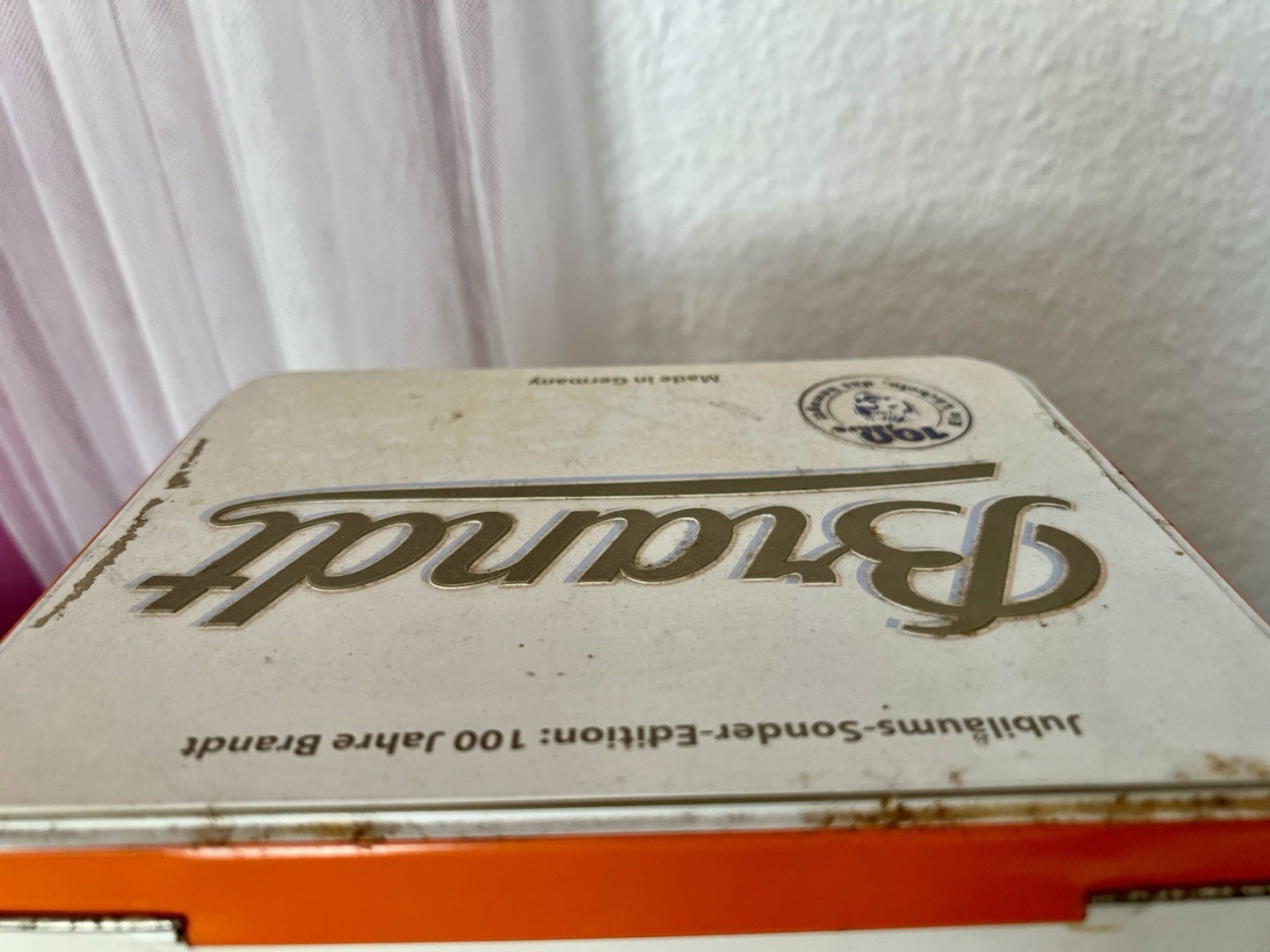 Vintage Blechdose Brandt Zwieback 100 Jahre Jubiläum