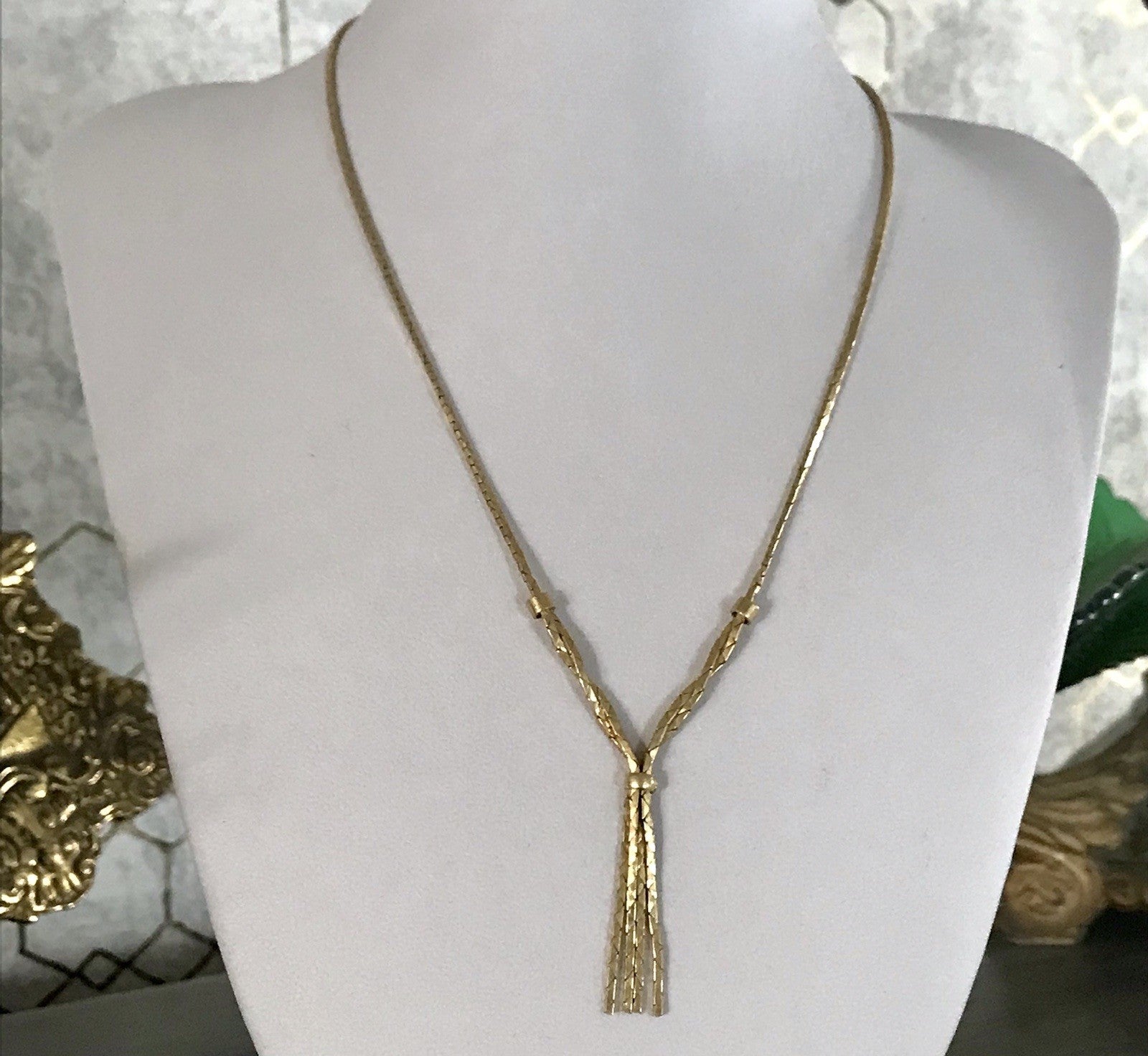 Vintage 60er Collier Halskette Amerik. Doublè gold SCHÖN Kette Damen