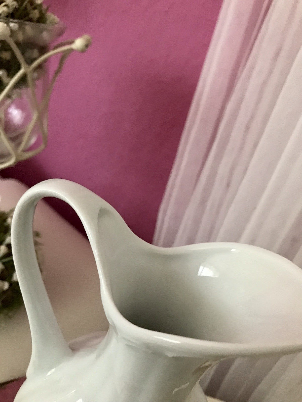 Vintage 60er Porzellan Vase KPM Bavaria weiß
