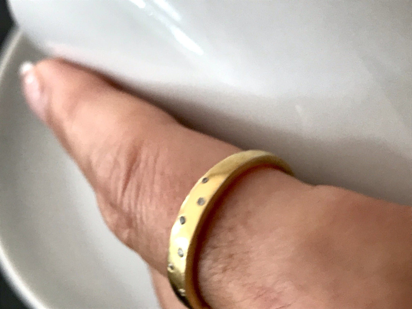 Vintage Ring farblose Steine Silber 925 vergoldet ~Gr.63 JLO