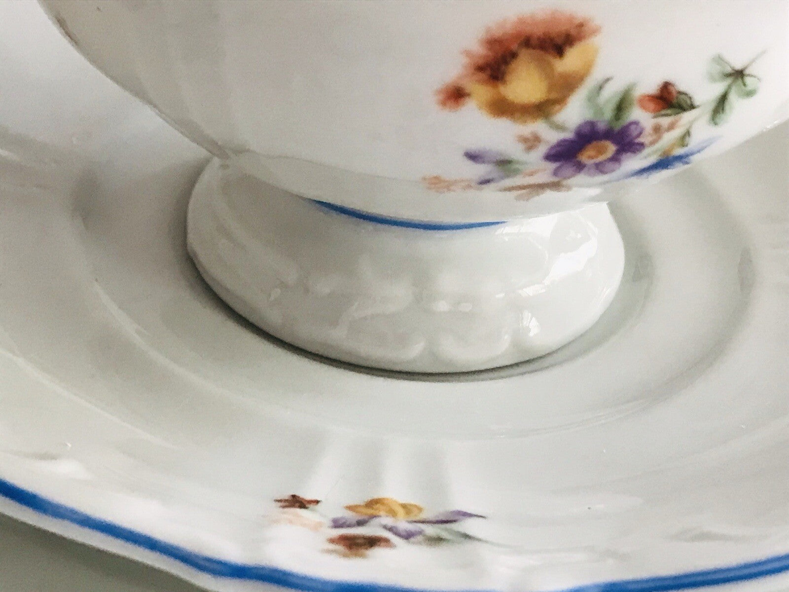 Antik spätes Art Déco Porzellan Kaffeeservice Stadtlengsfeld Rhön 1949-52
