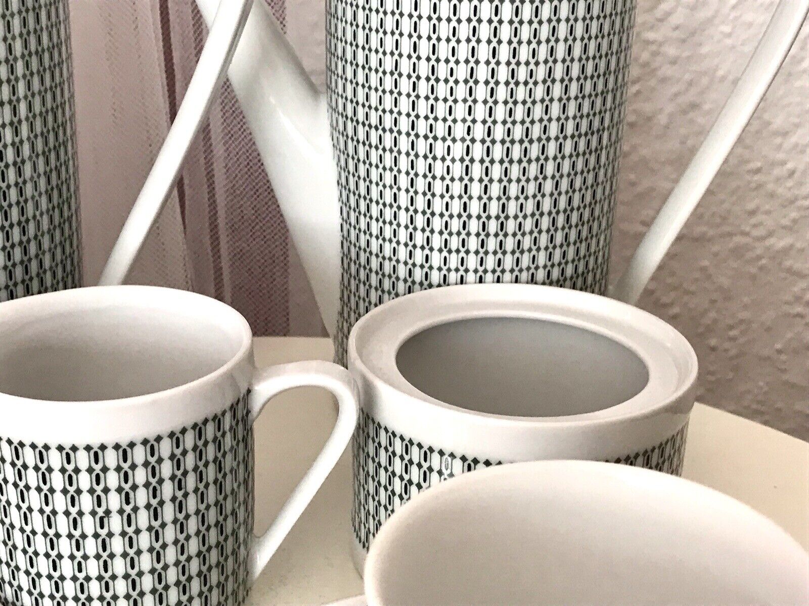 Vintage 60er Porzellan Eschenbach Kaffeeservice Tète a Tète 2 Personen
