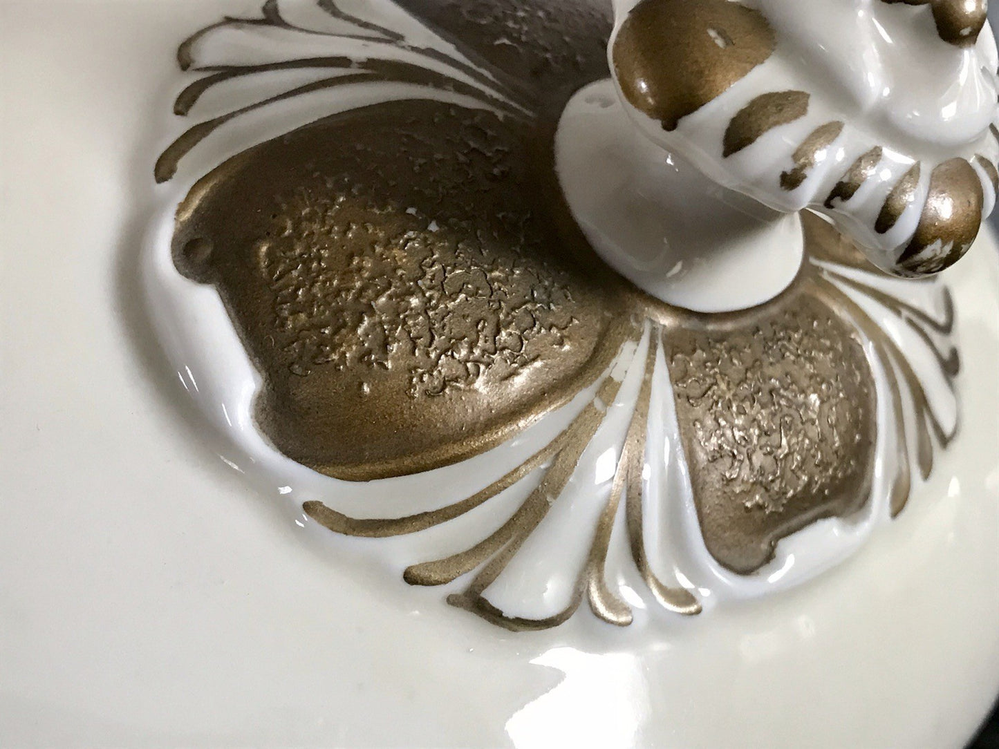 Antik Art Déco Porzellan Dose Deckeldose Schatulle Bonboniere Neu-Tettau 1930