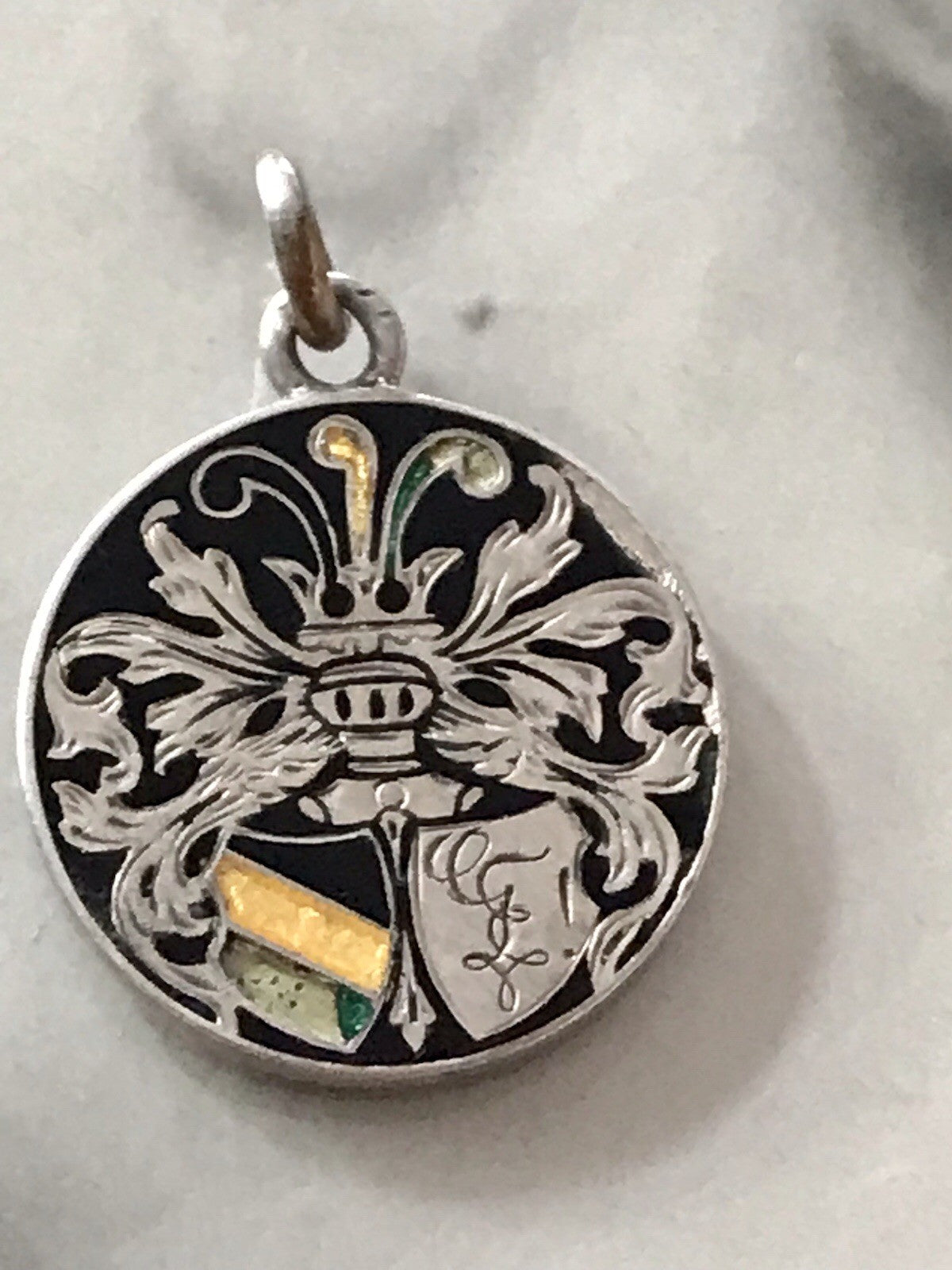 Antik Anhänger Studentika 800 Silber Burschenschaft Studentenverbindung