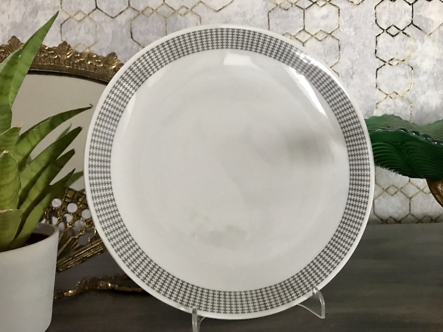 Eva Zeisel Design Porzellan 1 von 6 Kuchenteller Teller ~1960 Thomas Rosenthal