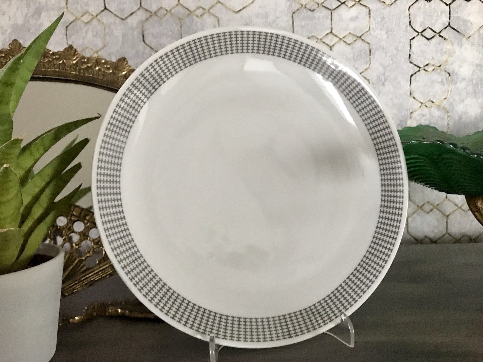 Eva Zeisel Design Porzellan 1 von 6 Kuchenteller Teller ~1960 Thomas Rosenthal