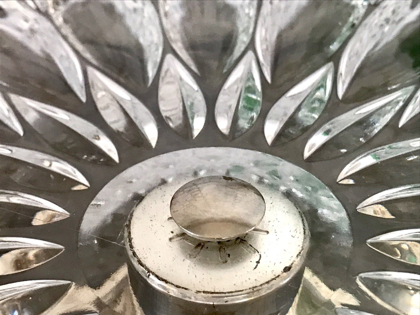 Vintage Tortenständer Tortenplatte Glas Kristallglas Bleikristall
