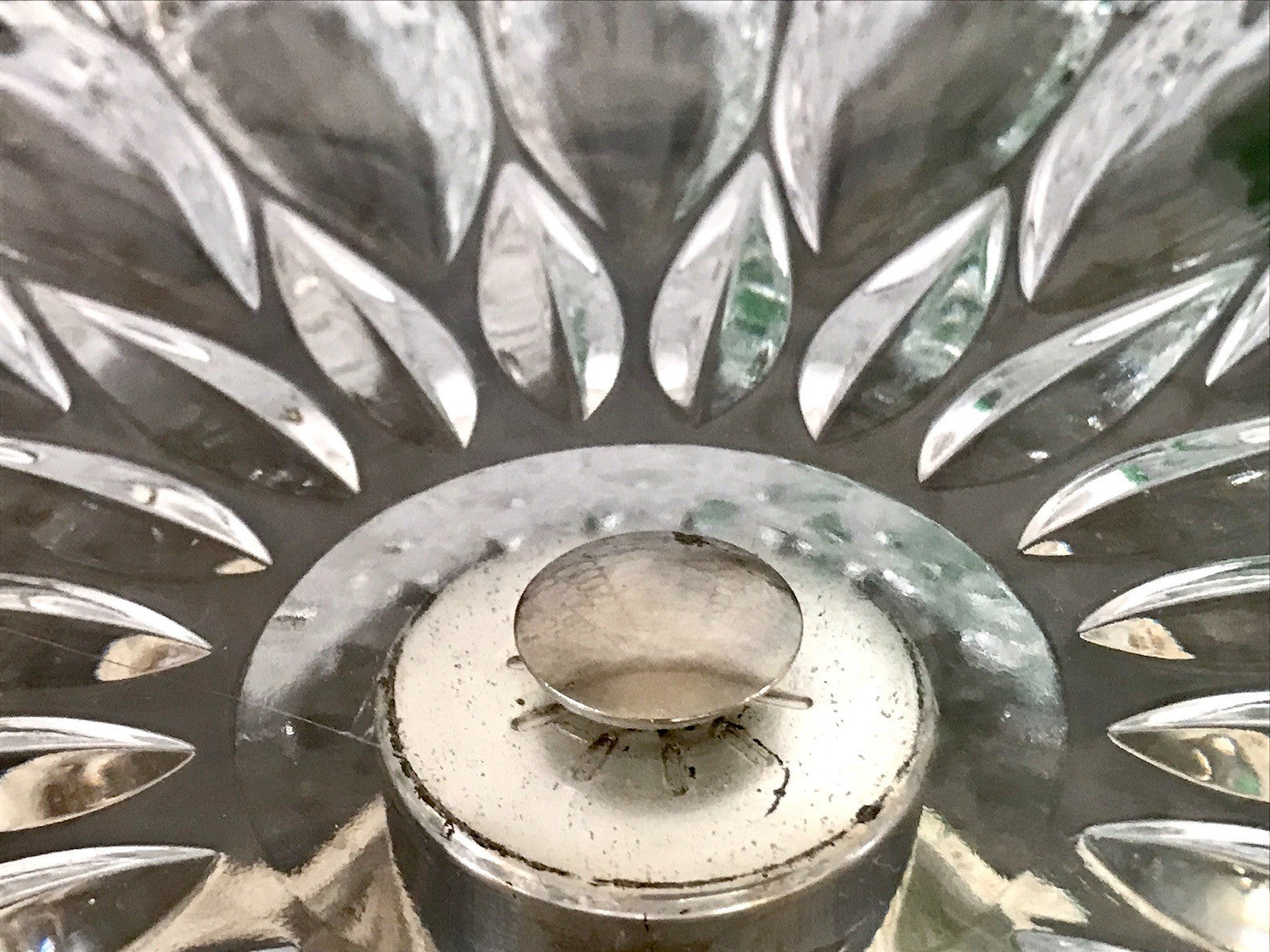 Vintage Tortenständer Tortenplatte Glas Kristallglas Bleikristall